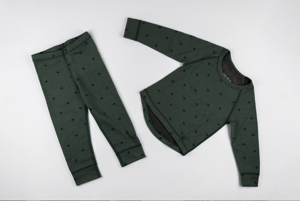 Detský termo set z merino vlny Hviezdy