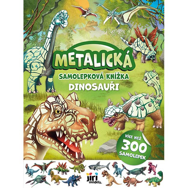Dinosauři Metalická samolepková knížka
