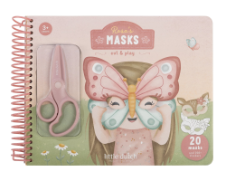 LITTLE DUTCH KNIHA S VYSTRIHOVACMI MASKAMI ROSA