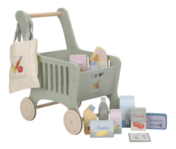 Nkupn vozk s doplnkami dreven