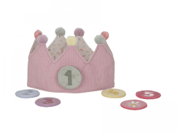 LITTLE DUTCH NARODENINOV KORUNKA S SLAMI PINK