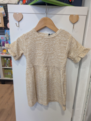 Daily 7 Animal Short Sleeve Dress - Sand-Latene