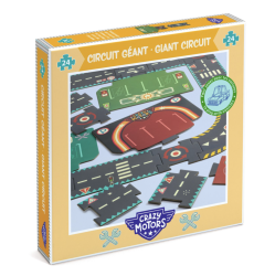 Obrovsk� puzzle: Mestsk� okruh Crazy Motors (24 dielov)