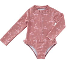 Plavkov overal s dlhm rukvom UV Fresk Flamingo
