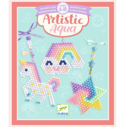 Dha: Artistic Aqua, 3 prvesky (Korlkovanie-ukladanie guliiek-mozaika/kol)