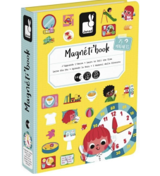Janod Magnetibook Hodiny Magnetick kniha pre deti