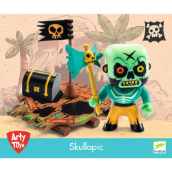 Arty Toys fig�rka pir�t Skull s pl�ou a truhlicou