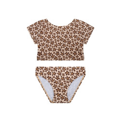 Bikini Crop Top s UPF 50+ Wild Flower