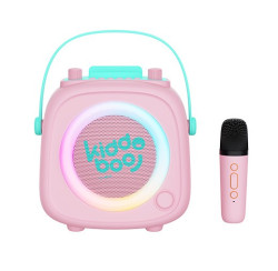 Bluetooth Karaoke set mikrofn a reproduktor KidsVoice Pink