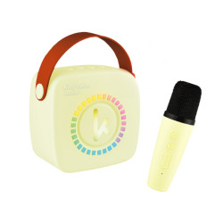 Bluetooth Mini Karaoke set mikrofn a reproduktor Yellow
