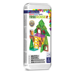 Magnetick� stavebnica microMAGS Treehouse Travel Set 24 dielov