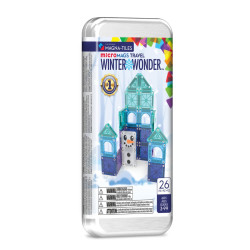 Magnetick stavebnica microMAGS Winter Wonderland Travel Set 26 dielov