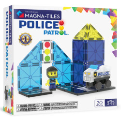 Magnetick stavebnica Police Patrol 20 dielov