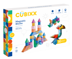 Magnetick kocky Cubixx Creative Pack 64 ks