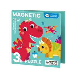 Magnetick svietiace puzzle 3v1 Dinosaury