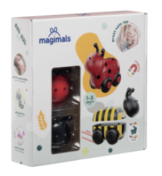 Magnetick zvieratk Magimals Wheely Lienka / Vela