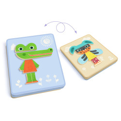 Mie�ame zvieratk�: Magnetick� hra�ka InZeBox