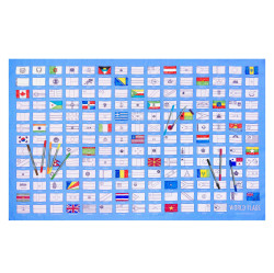 Obrus na vyfarbenie World flags Vymauj a oper