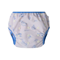 Plavky pre b�b�tk� s UPF 50+ Little Seagull Biele