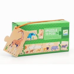 Postupov� puzzle � Africk� zvierat� (mal�, v���, najv���)