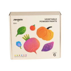 Prstov prrodn farby v prku 6 ks