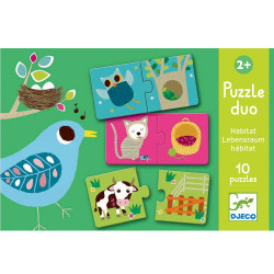 Puzzle duo Kde �ij� zvieratk�