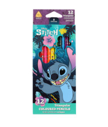 Trojhrann pastelky Stitch Blue 12 ks