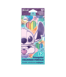 Trojhrann pastelky Stitch Pastel 12 ks