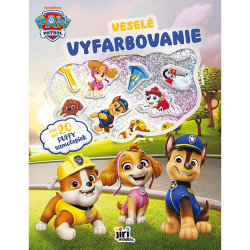 Vesel� vyfarbovanie so super samolepkami Labkov� patrola