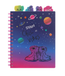 Zpisnk pirlov Chill vibes A5 so zlokami Stitch Black