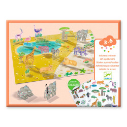 Zdv�hacie odn�mate�n� samolepky Zvierat�